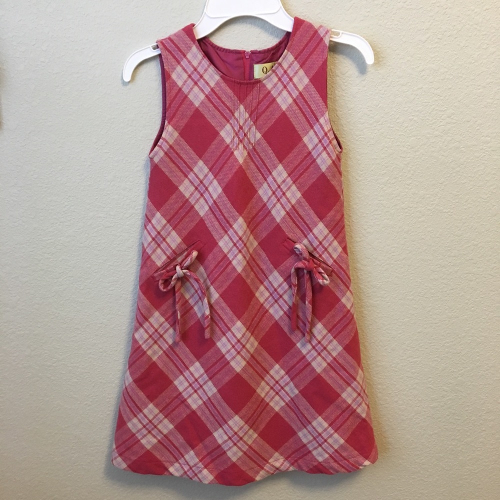 Q&A Pink Plaid Dress